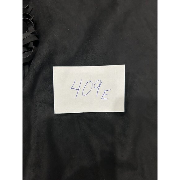 Anne French Womens Black Fringe Open Cardigan Sz XL - Picture 9 of 9